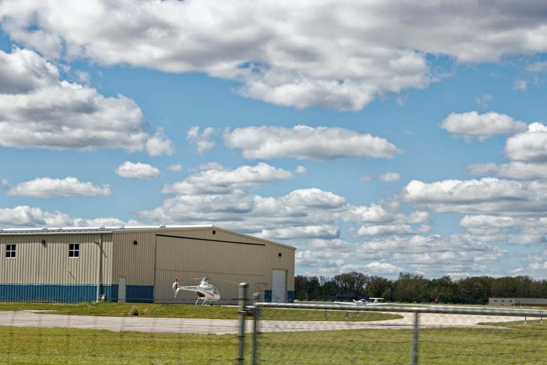 Goodyear Airdock exterior view in Akron Ohio