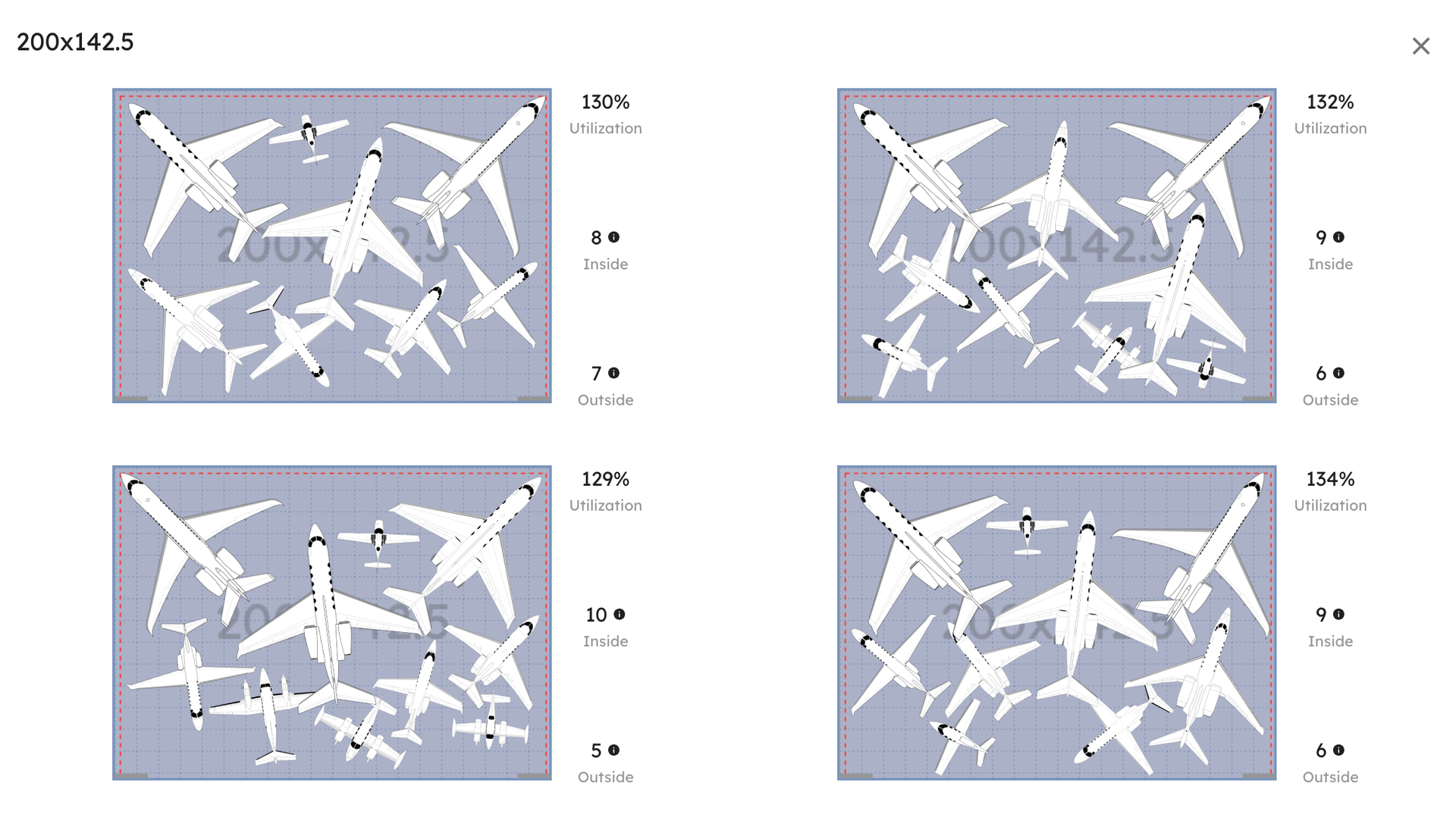 200×142.5 hangar layout