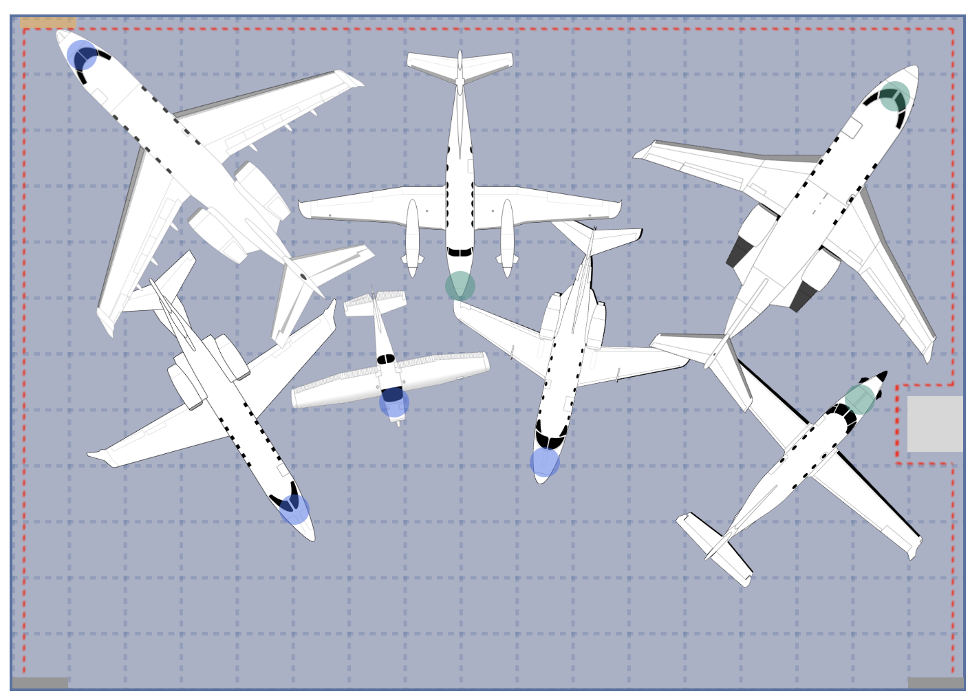 AirPlx tight stack simulation