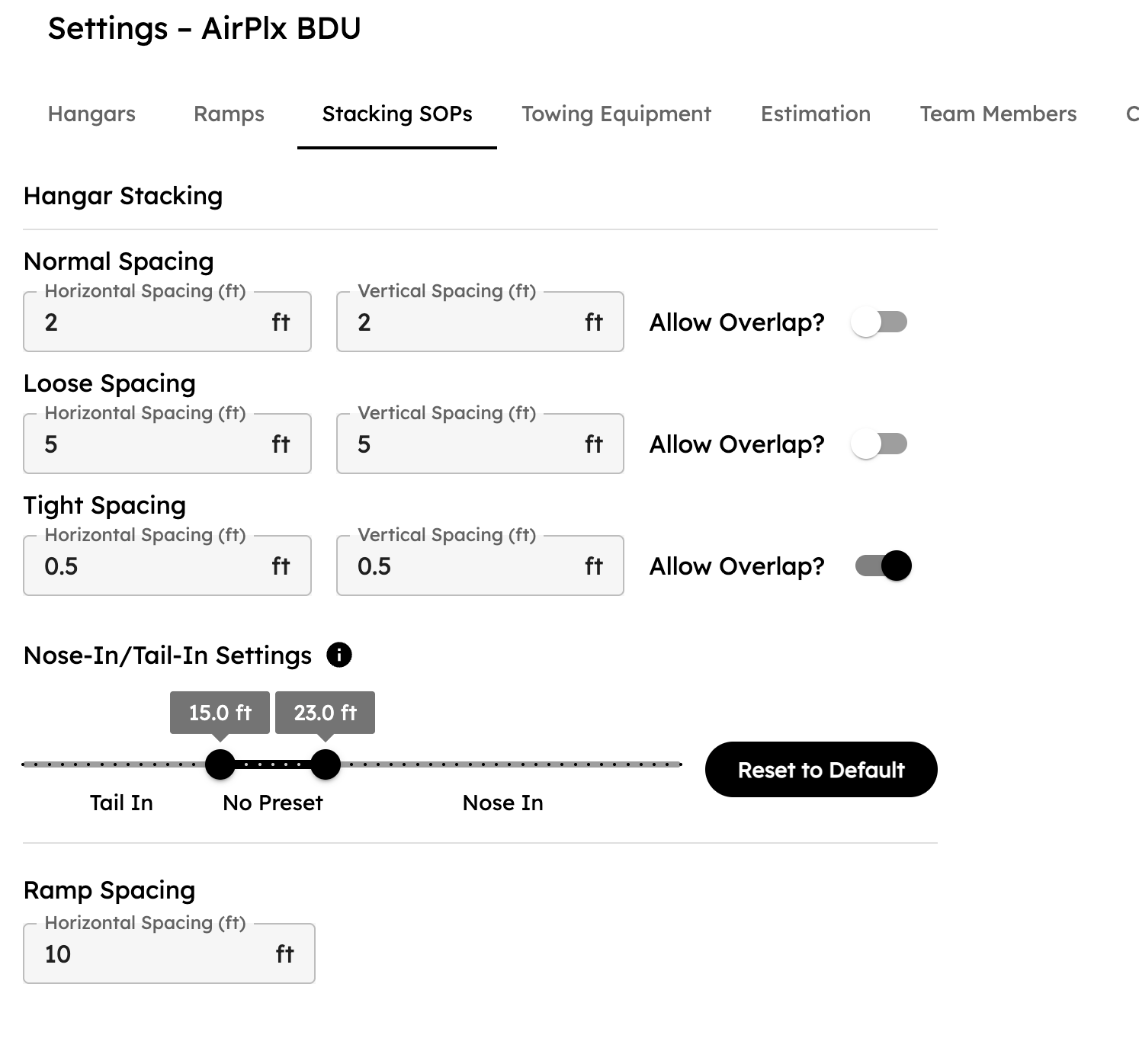 Configuring SOP clearance rules