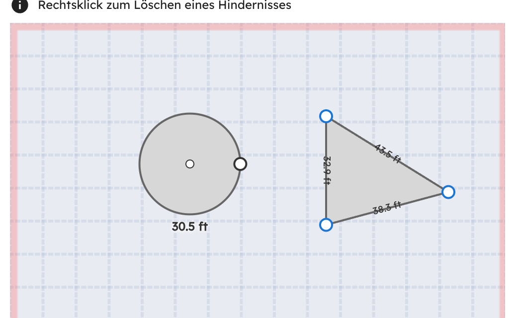 New obstacle types showing circle and polygon options