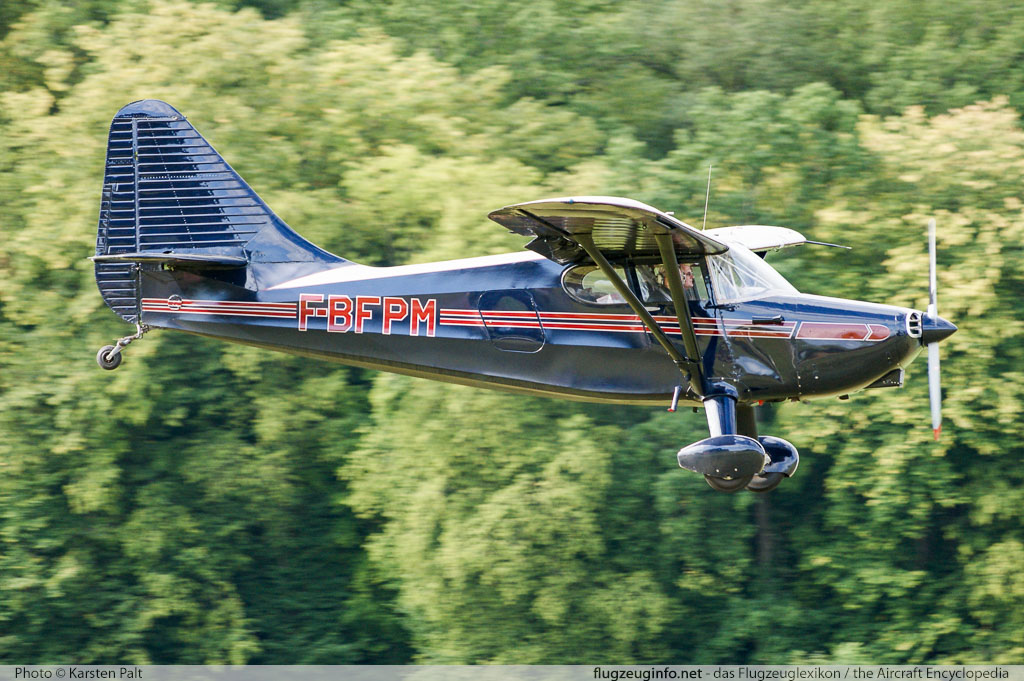 Stinson 108-3 aircraft in hangar view
