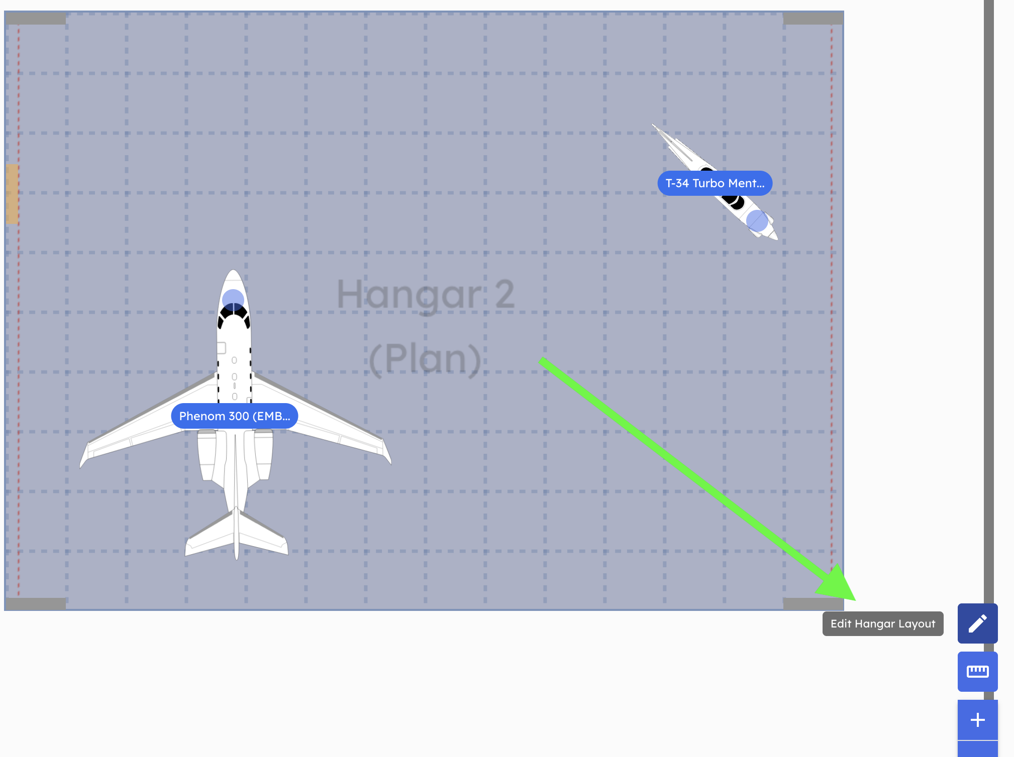 Edit your own hangar directly from the hangar view