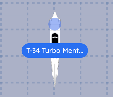 T-34C Mentor with wings removed in AirPlx